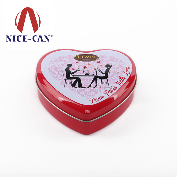 心形巧克力鐵盒定制 心形巧克力鐵盒定制